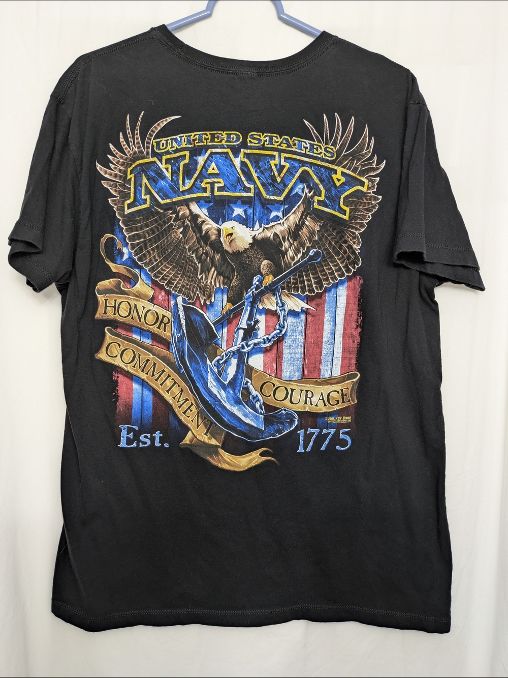 United States Navy 7.62 Design Double Sided Graphic Tee XXL
